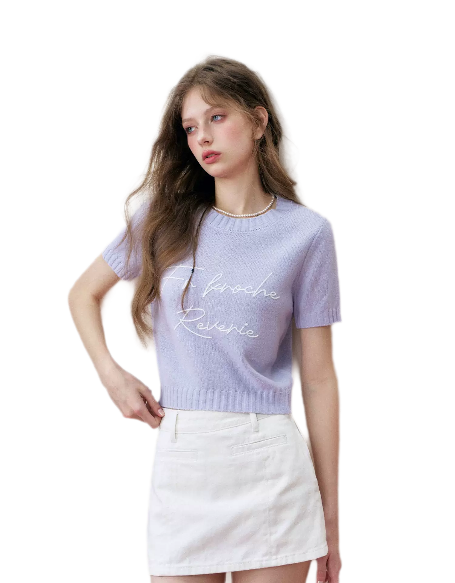 Colorblock Wool Knit Tee
