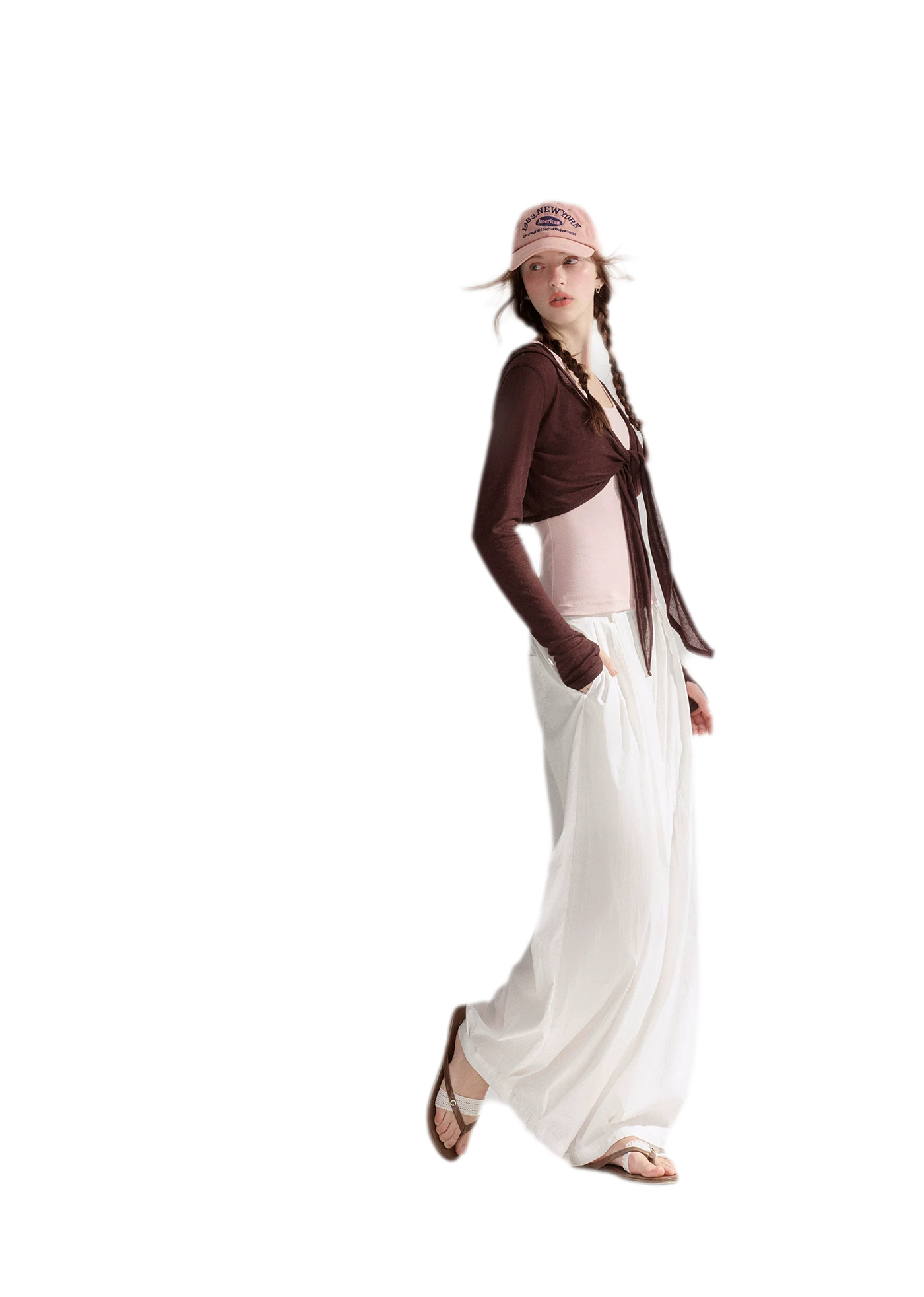 Tie Front Shrug Tank