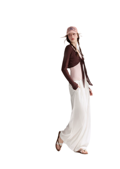 Tie Front Shrug Tank