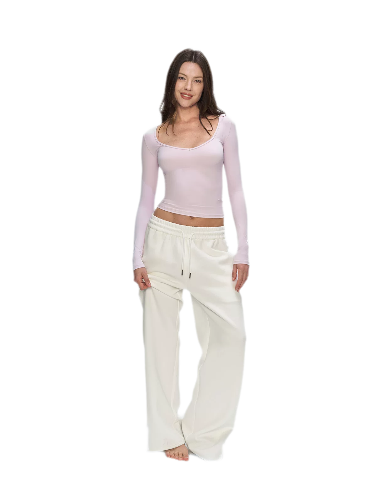 Bare-Feel V-Neck Top