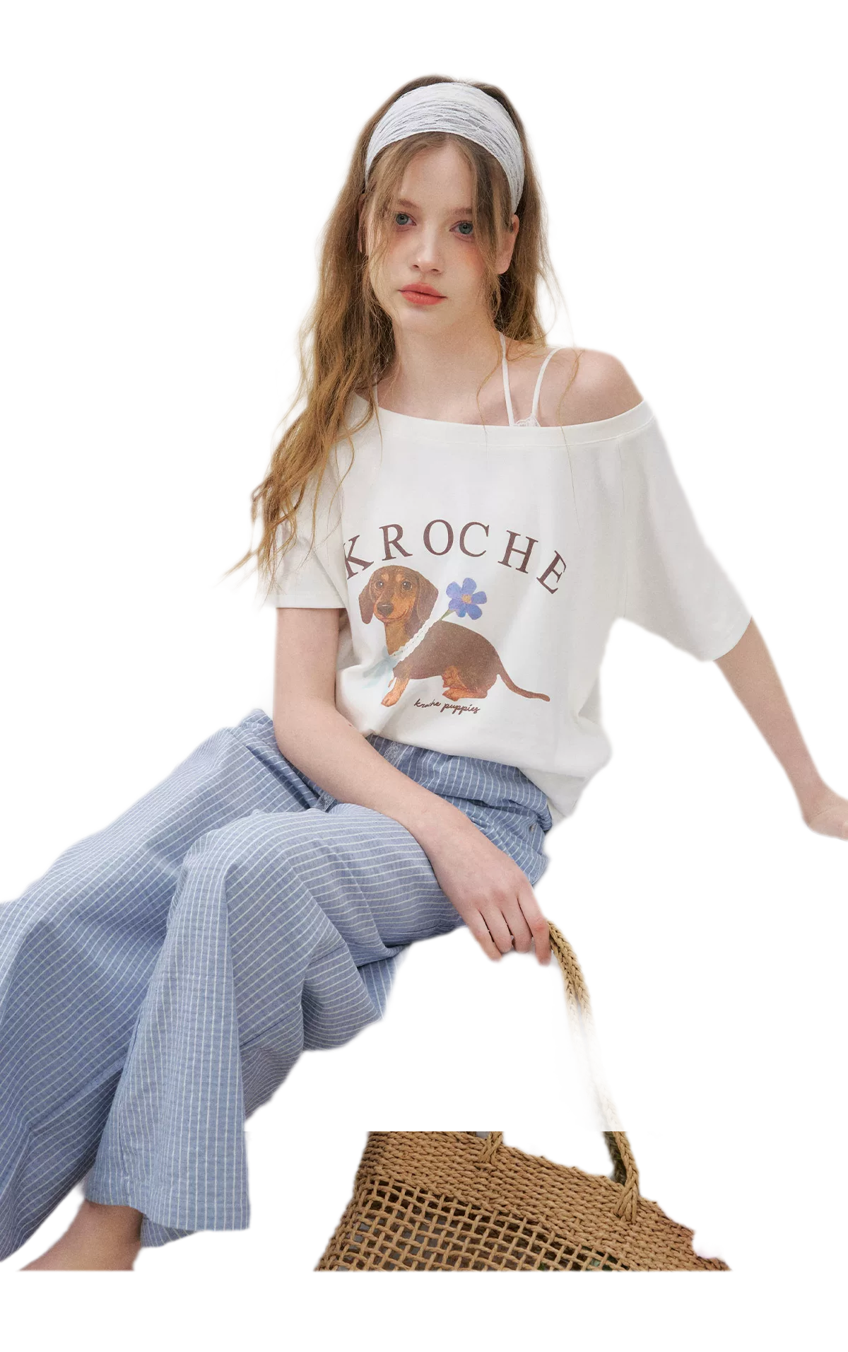 Handpainted Dachshund Tee Cami