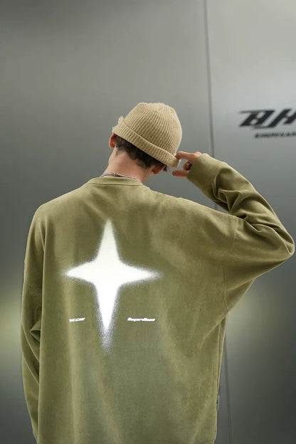 Eco Suede Oversized Sweatshirt