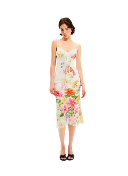 Hand-Painted Floral Camisole Dress