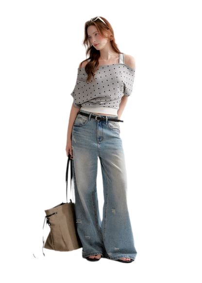 Polka Dot Layered T-Shirt