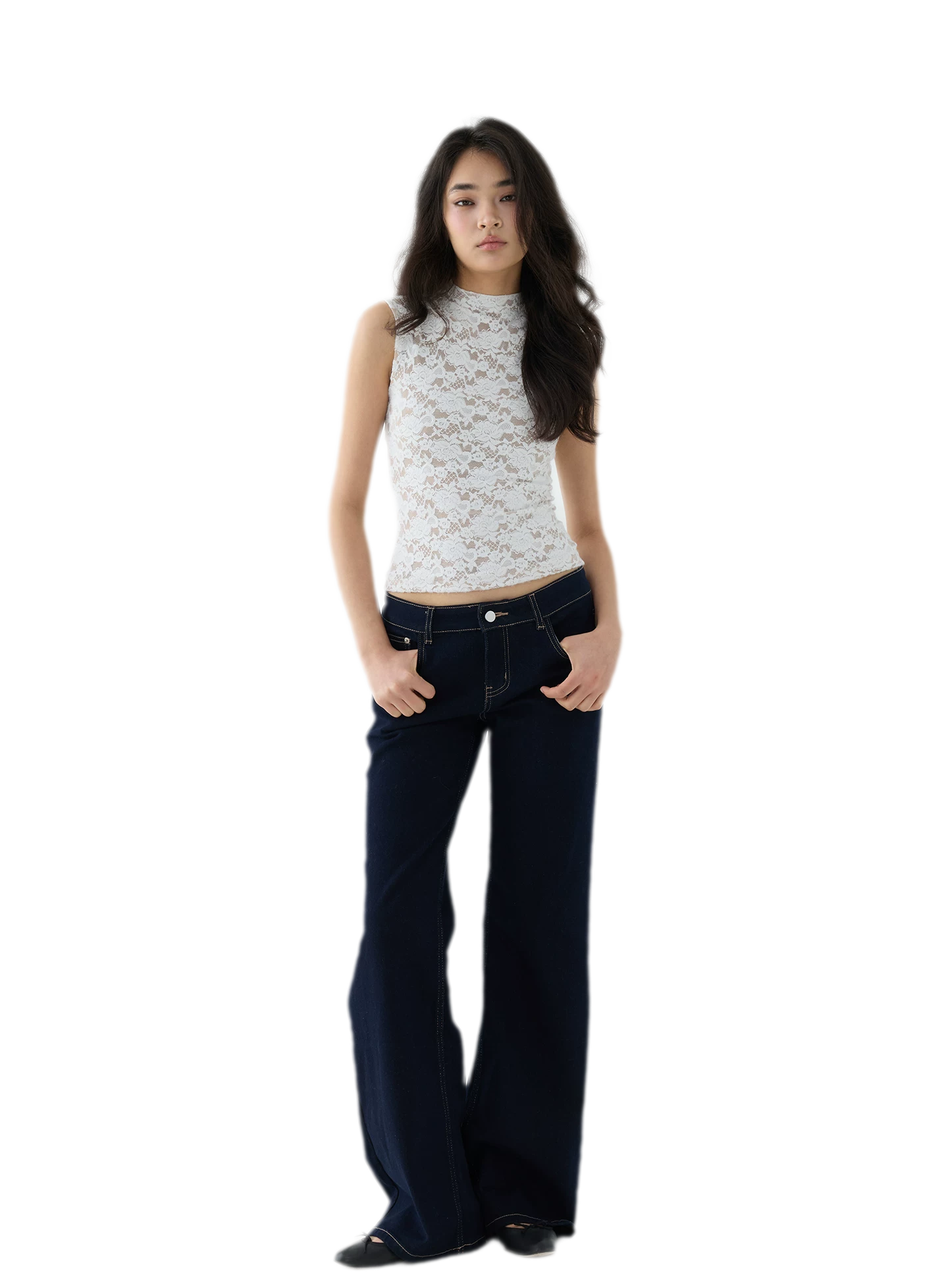 Stretch Lace Cropped Camisole