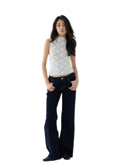 Stretch Lace Cropped Camisole