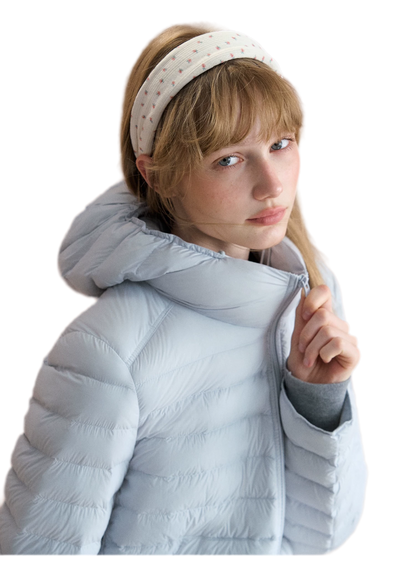Lightweight Quilted Hooded Down Jacket