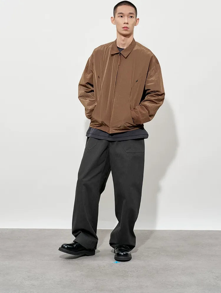 Textured Curved Panel Jacket