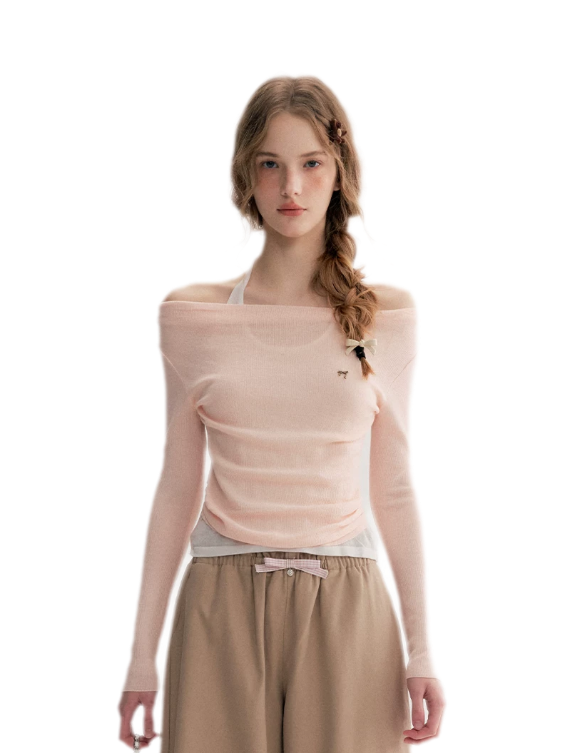 Lyocell Halter Knit Top