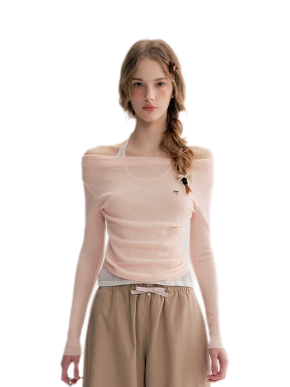 Lyocell Halter Knit Top