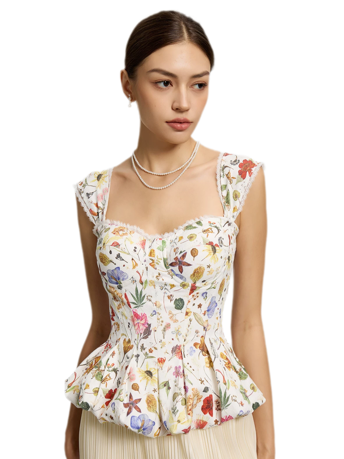 CORSELET Floral Boned Corset Top – Vest &amp; Tank Tops