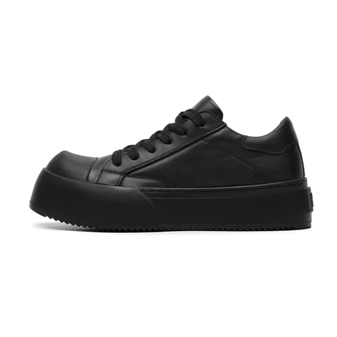 Leather Jumbo Platform Sneakers