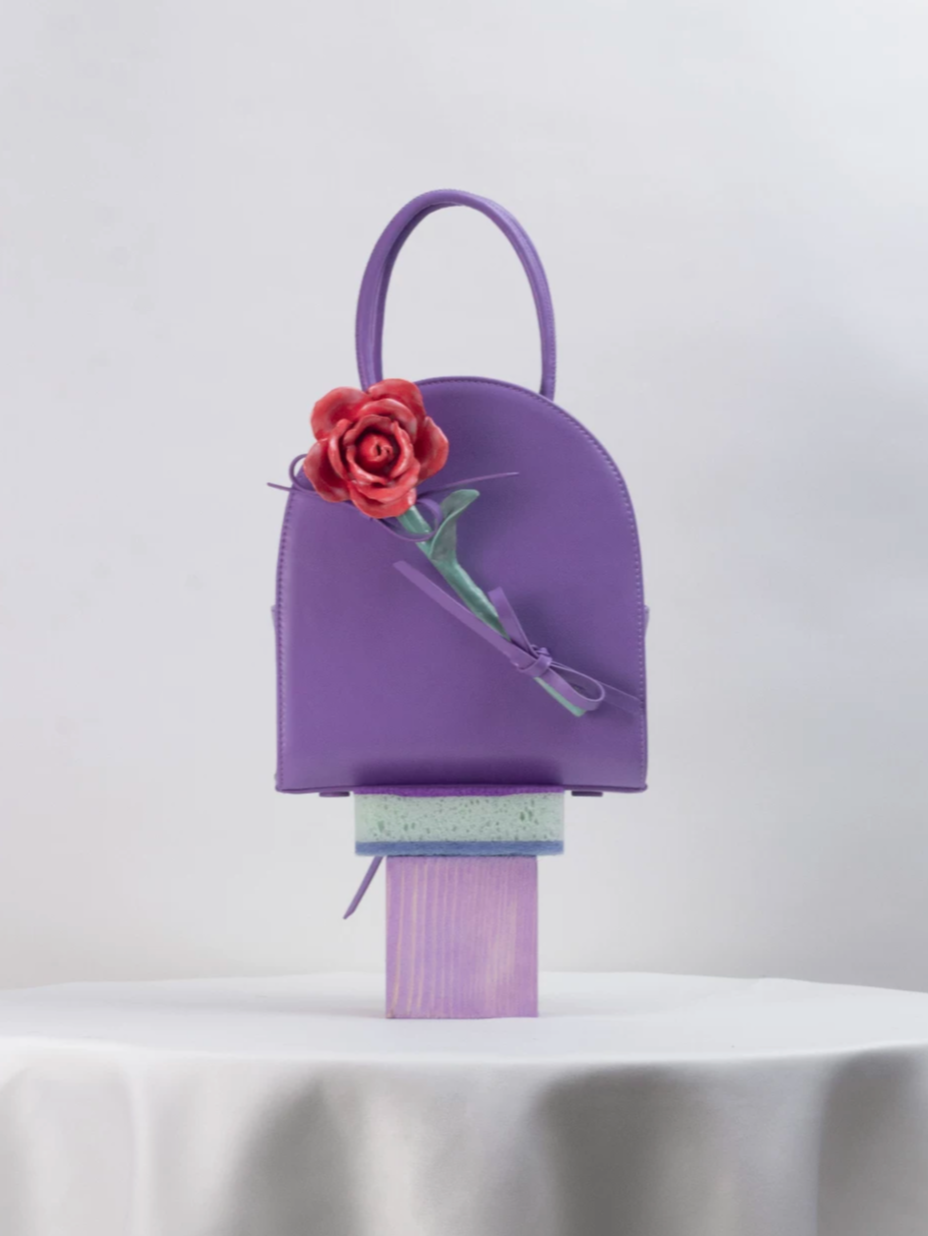 Handcrafted Ceramic Flower Bag