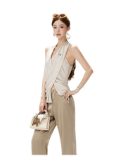 CYNR Satin Drape Flare Pants – view 17
