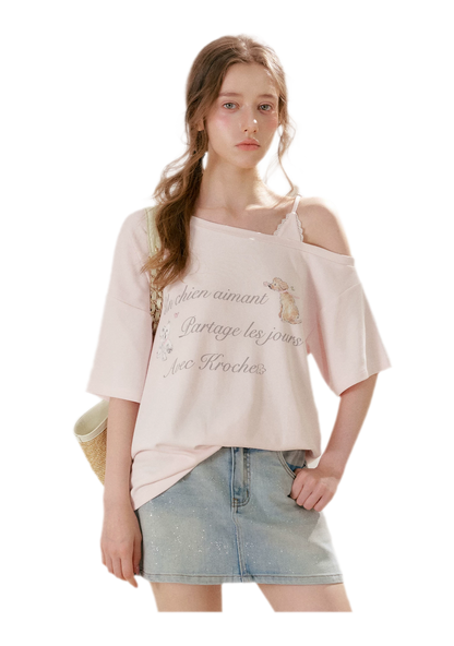 Modal Cotton Lace Tee