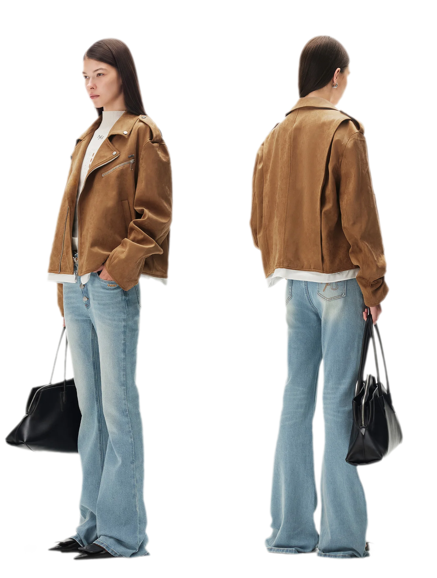 Suede Velvet Relaxed Jacket
