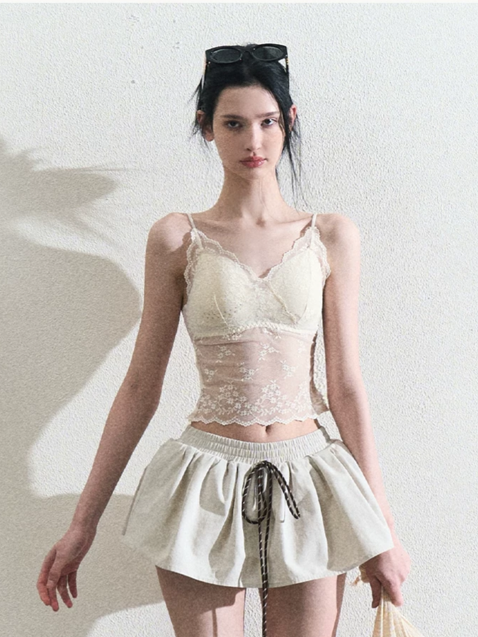 Lace Slim Cami Top