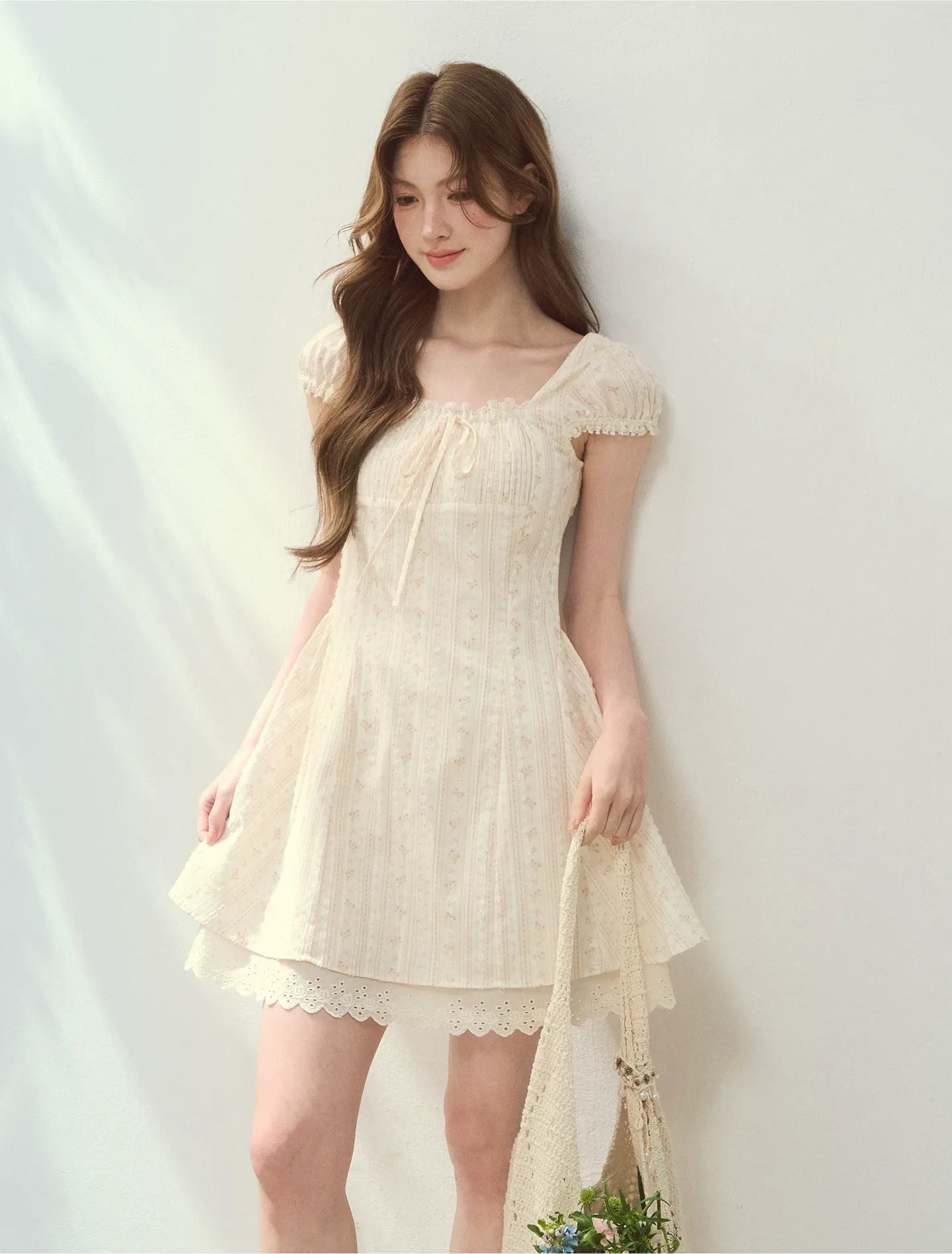 Seine Holiday Floral Dress