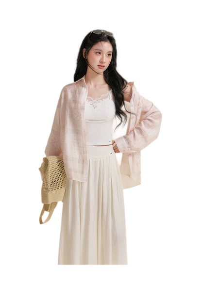 Pleated Wide-Leg Pants