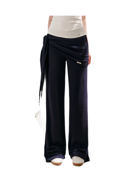 Wrap Tie Flared Pants