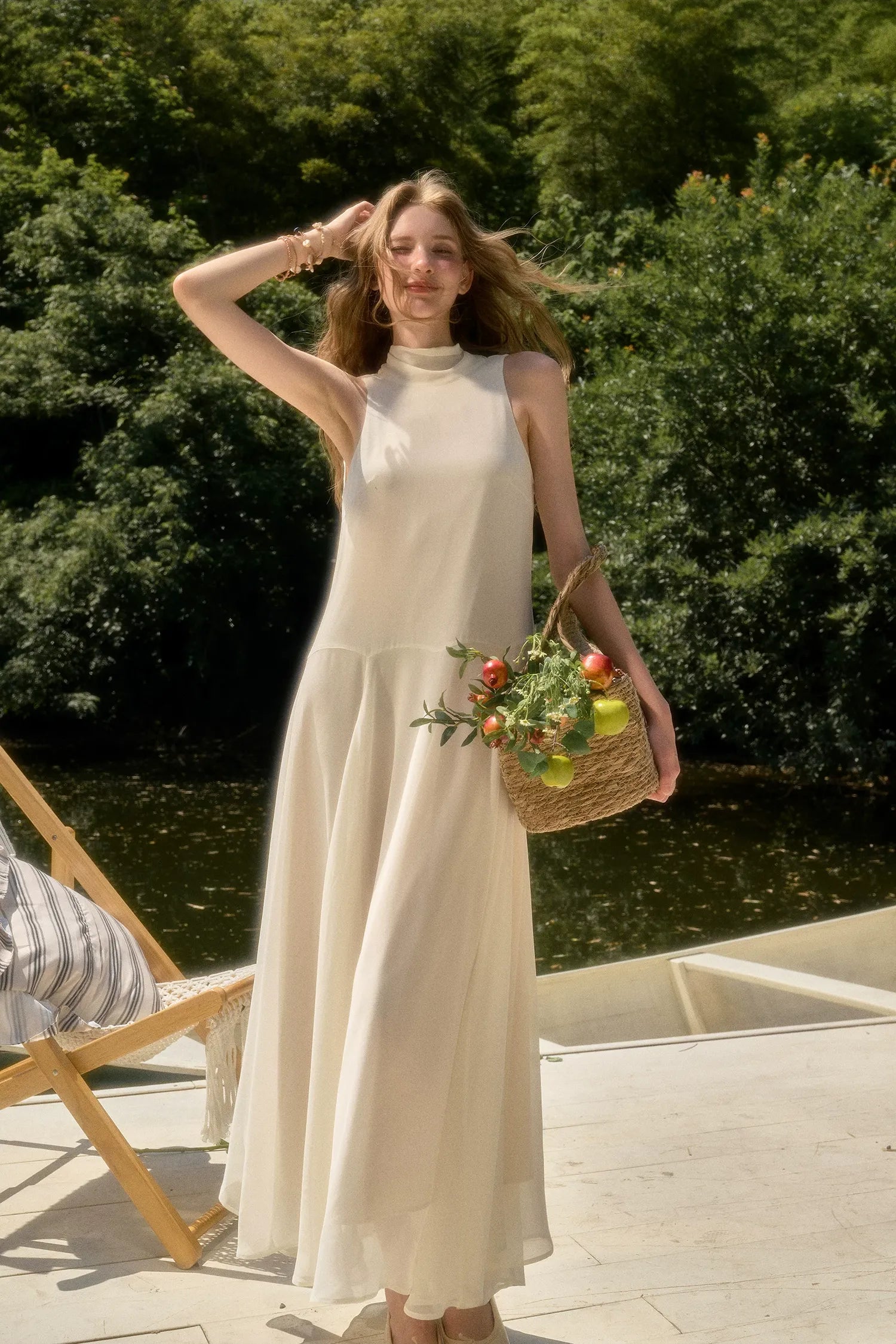 Bow Detail Sleeveless Dress