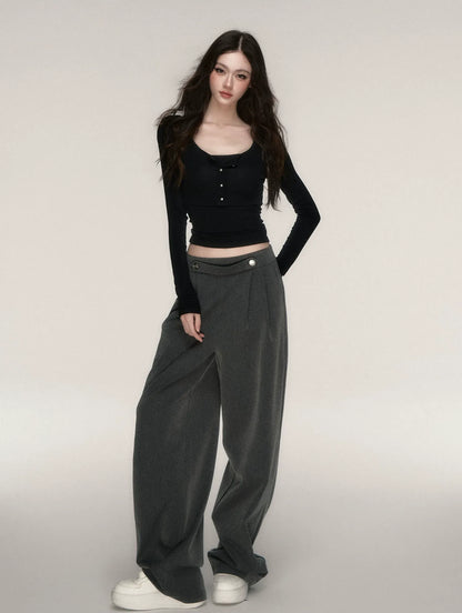 Napoleon Wide-Leg Suit Trousers