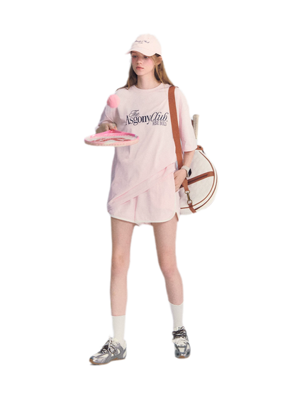 Embroidered Piping Shorts