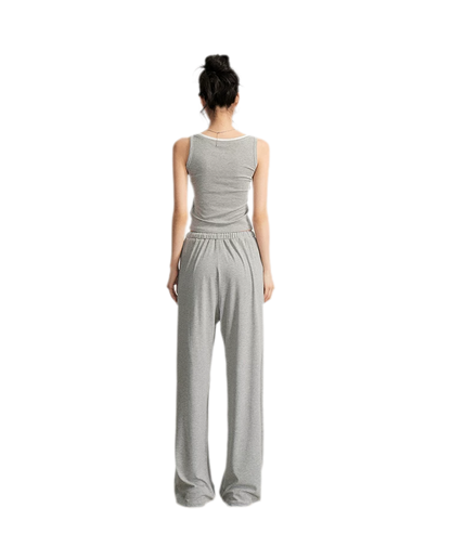 Striped U-Neck Set