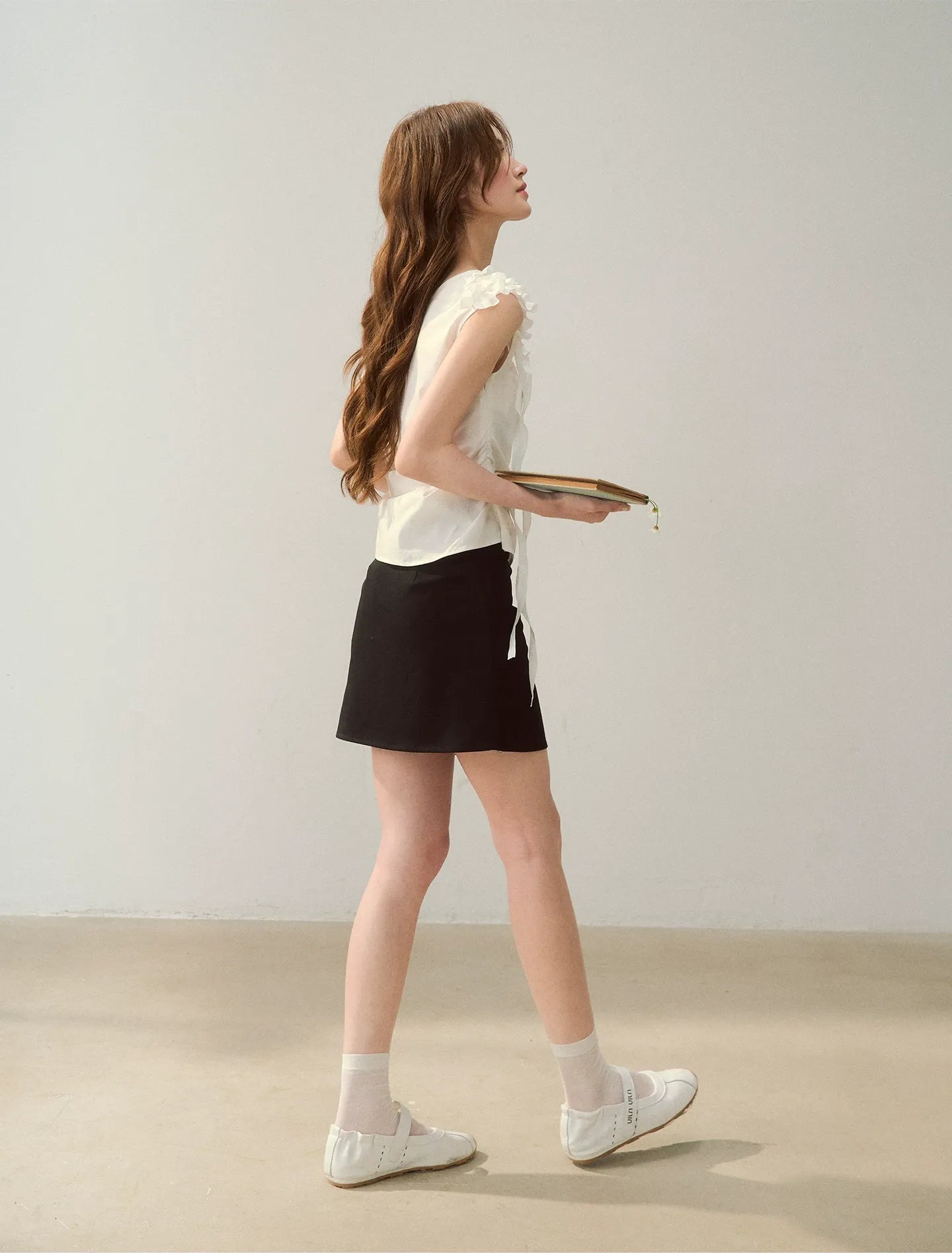 Star Embroidery Asym Shirt