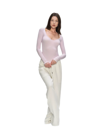 Bare-Feel V-Neck Top
