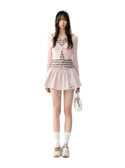 Cotton Lyocell Pocket Skirt
