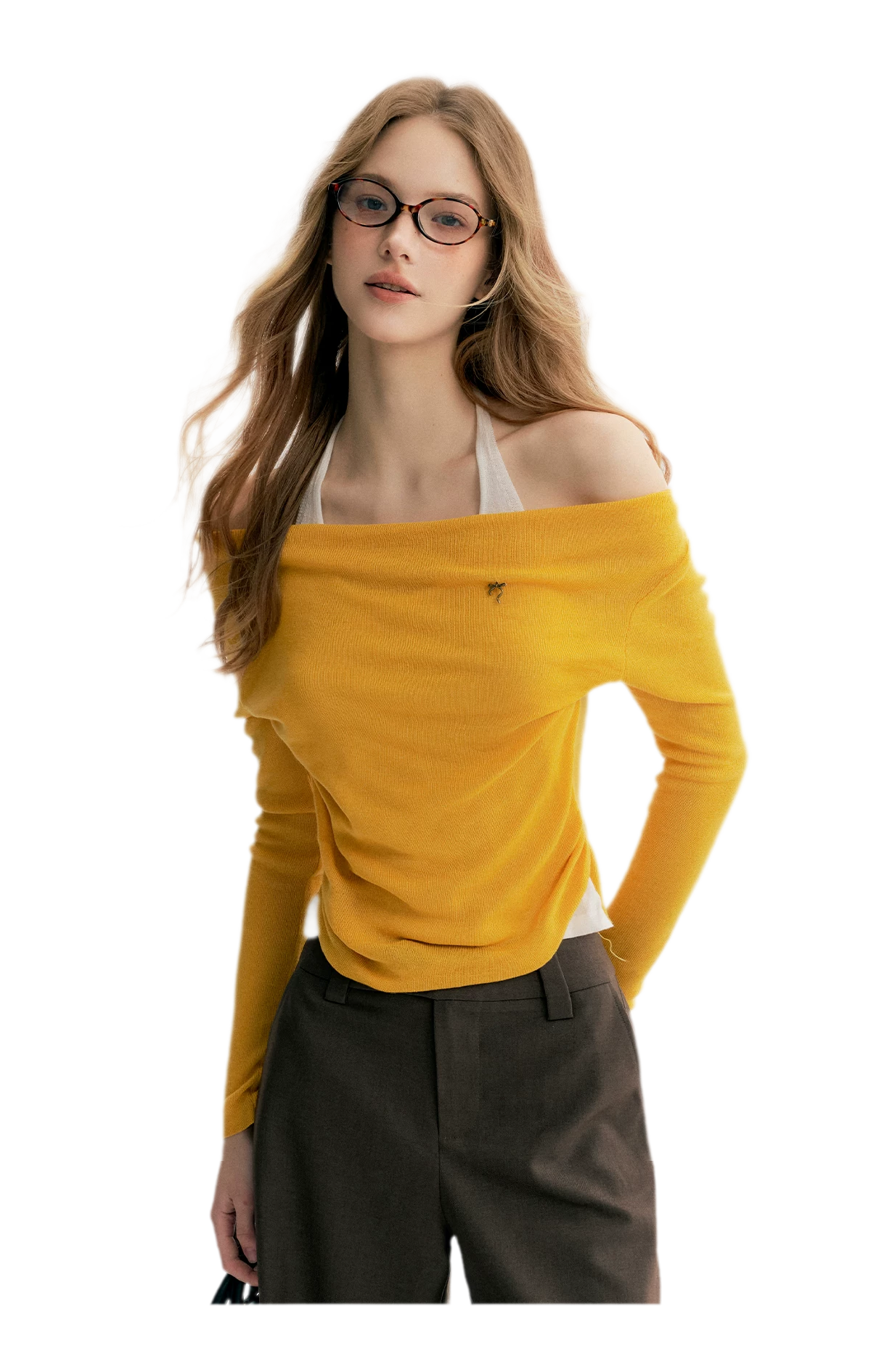 Lyocell Halter Knit Top