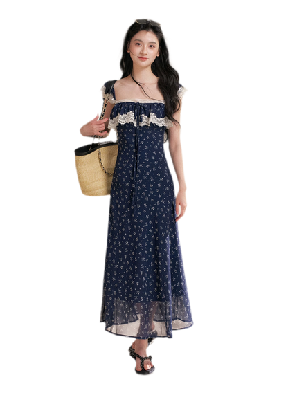 Lace Floral Camisole Dress