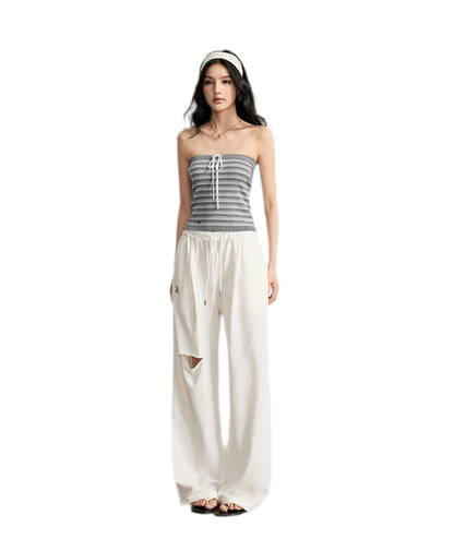 Striped Knit Bustier