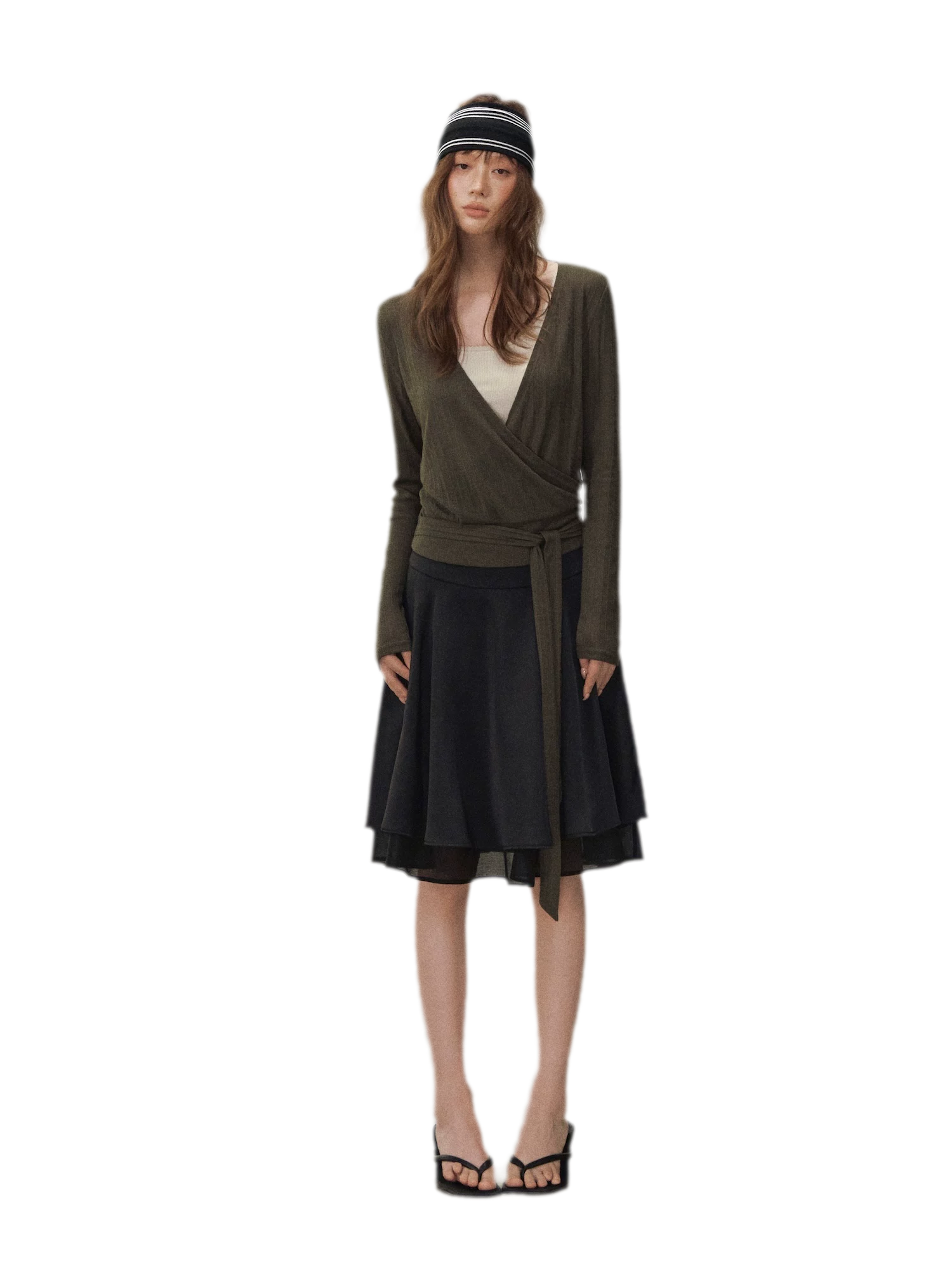 Satin Midi Skirt