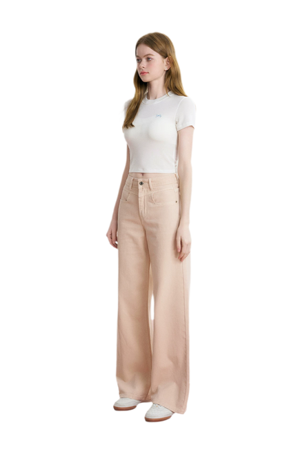 High-Waist Wide-Leg Jeans