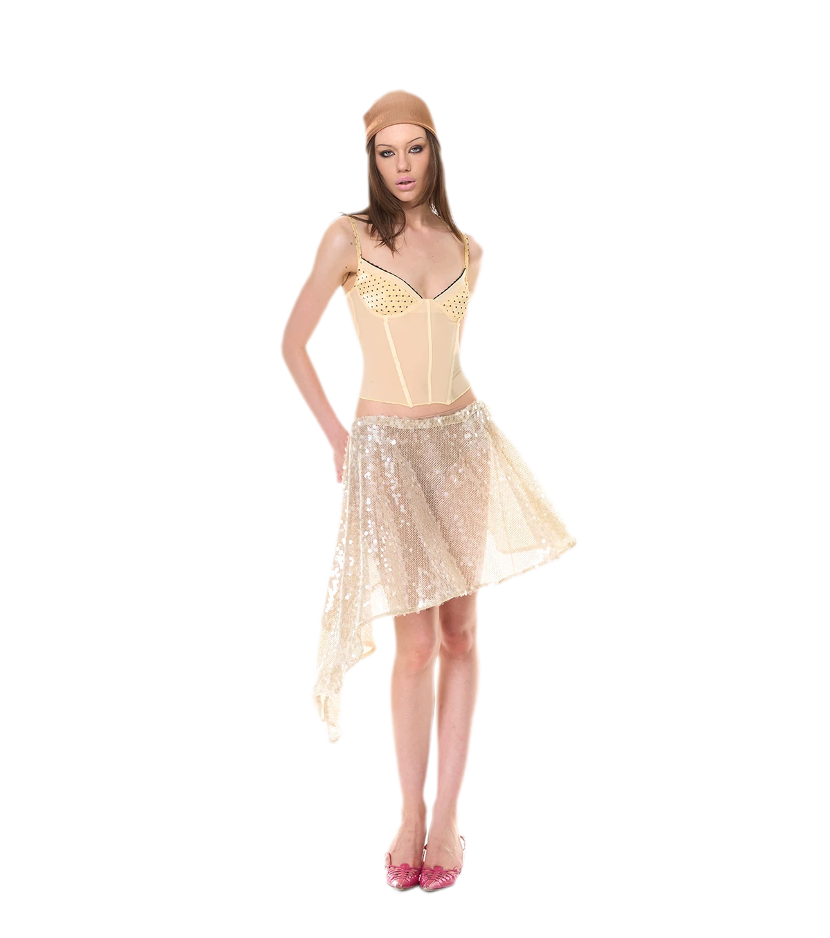Shimmering Asymmetric Cover-Up