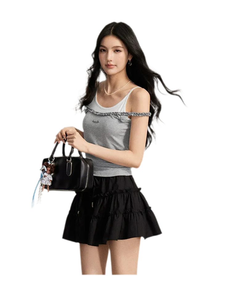 Lace Tie Skirt
