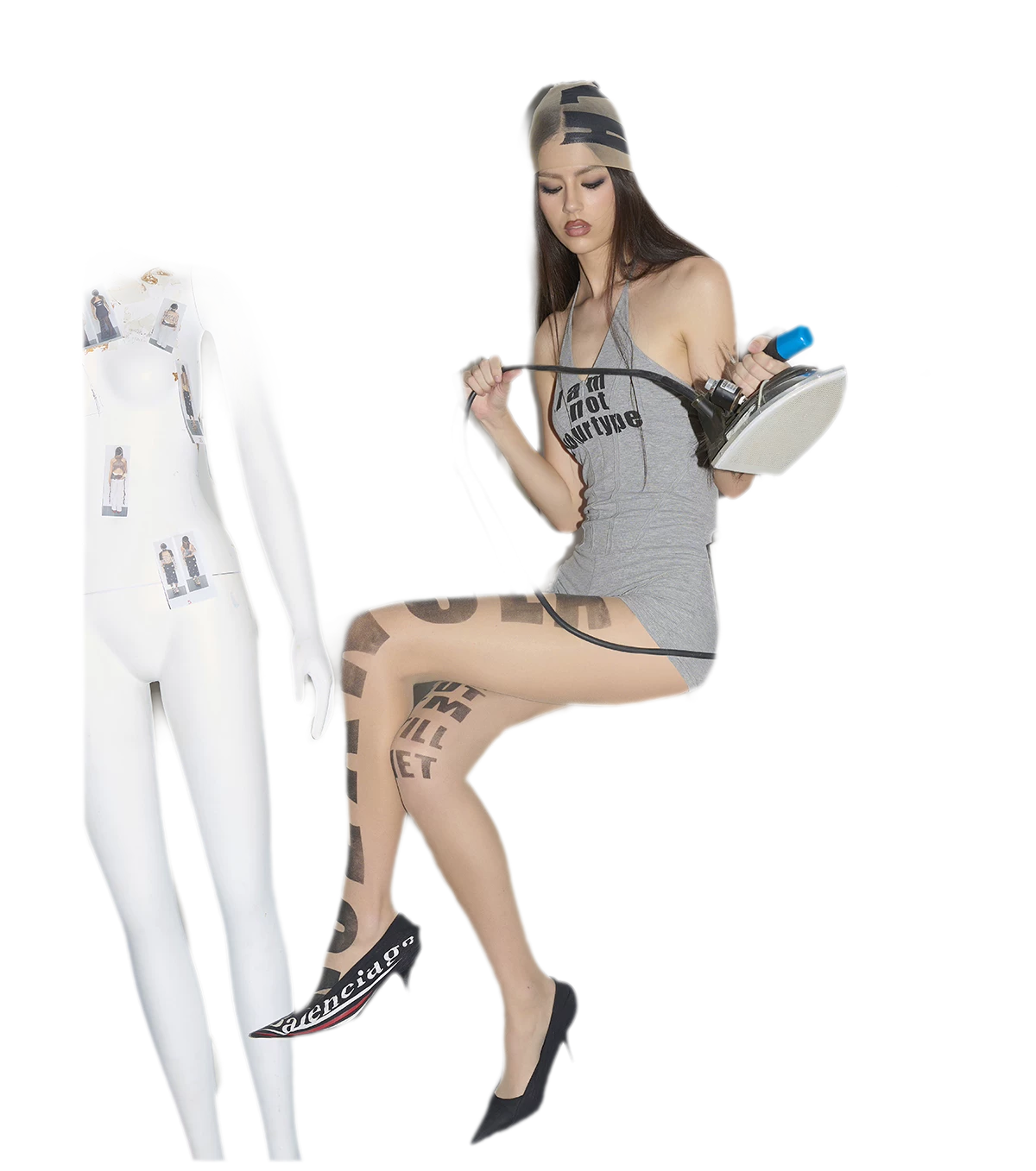 Sheer Letter Tights