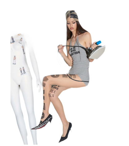 Sheer Letter Tights