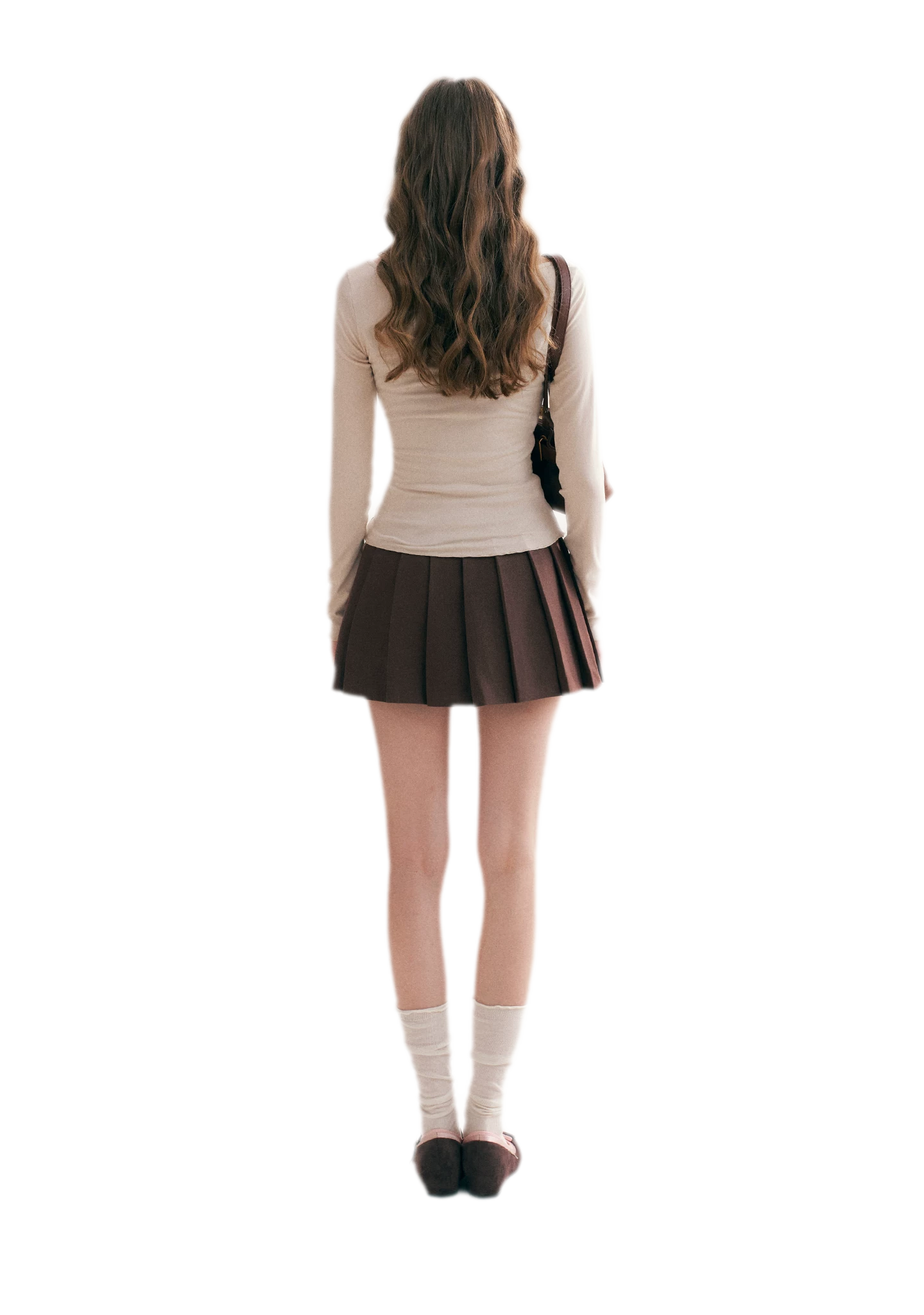 Lace Crossover Slim T-Shirt