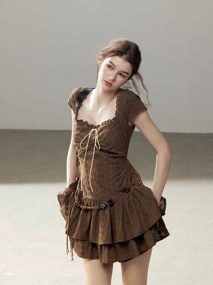 Cotton Eyelet Midi Dress