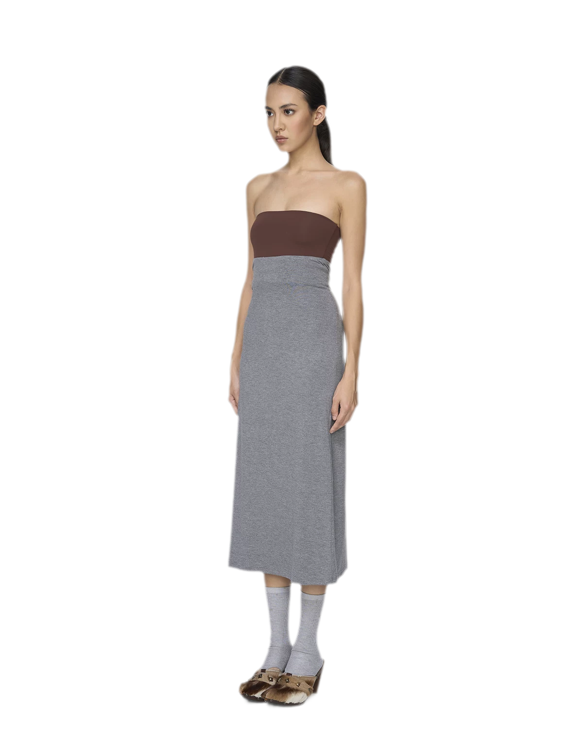 Straight Tube Midi Dress