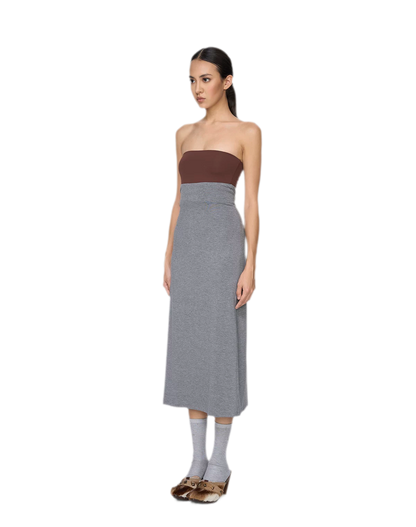 Straight Tube Midi Dress