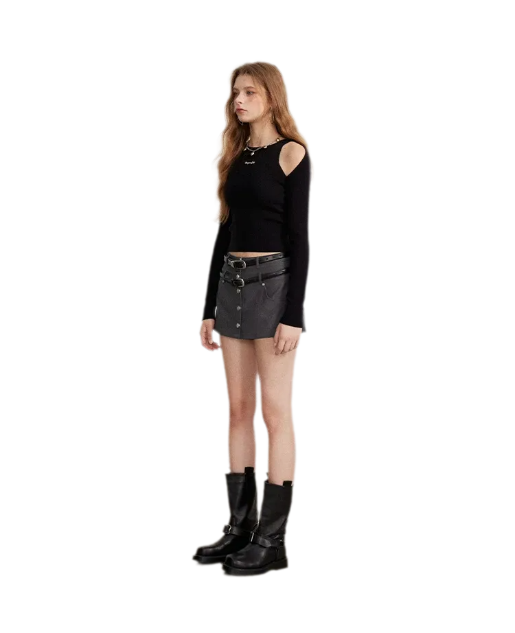 Double-Waist Convertible A-Line Skort