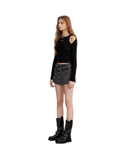 Double-Waist Convertible A-Line Skort