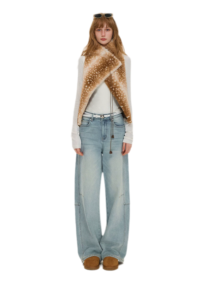 Plush Faux Fur Cropped Vest