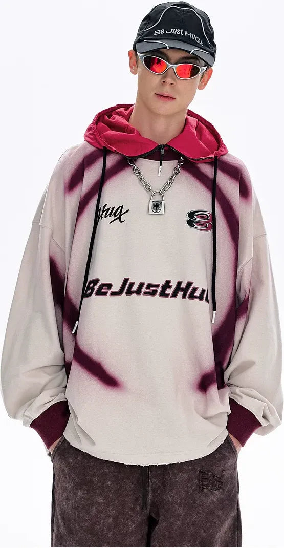 Brushed Racing Graphic Long-Sleeve T-Shirt