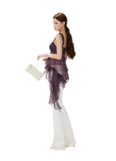 CYNR Misty Chiffon Ruffle Cami – view 17