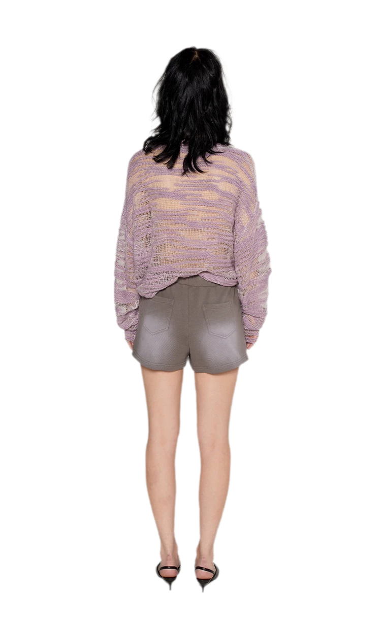 Textured Bouclé Knit Sweater